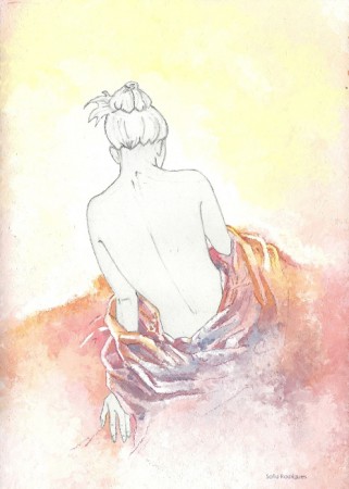 A Woman and a towel